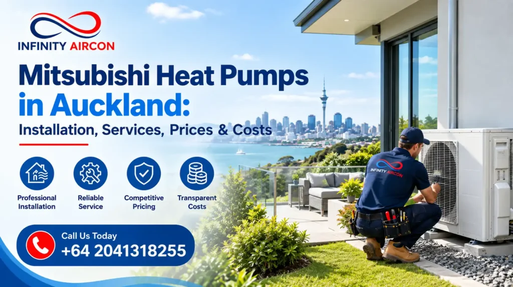 Mitsubishi Heat Pumps in Auckland Installation, Services, Prices & Costs